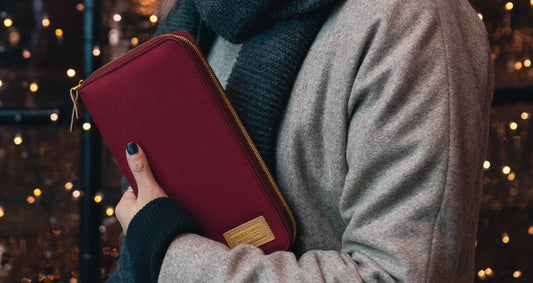Far & Wide Passport Holder - Burgundy
