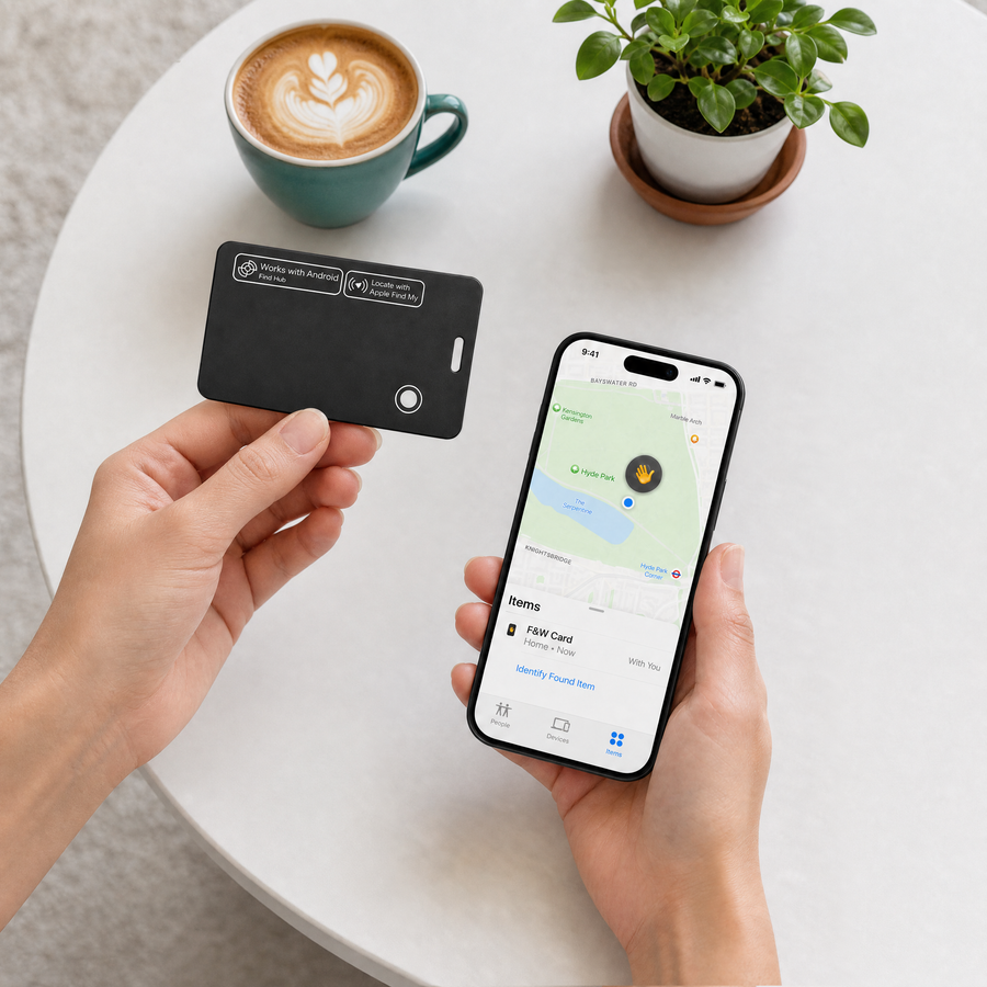 Connecting the FAR & WIDE tracker card to a phone
