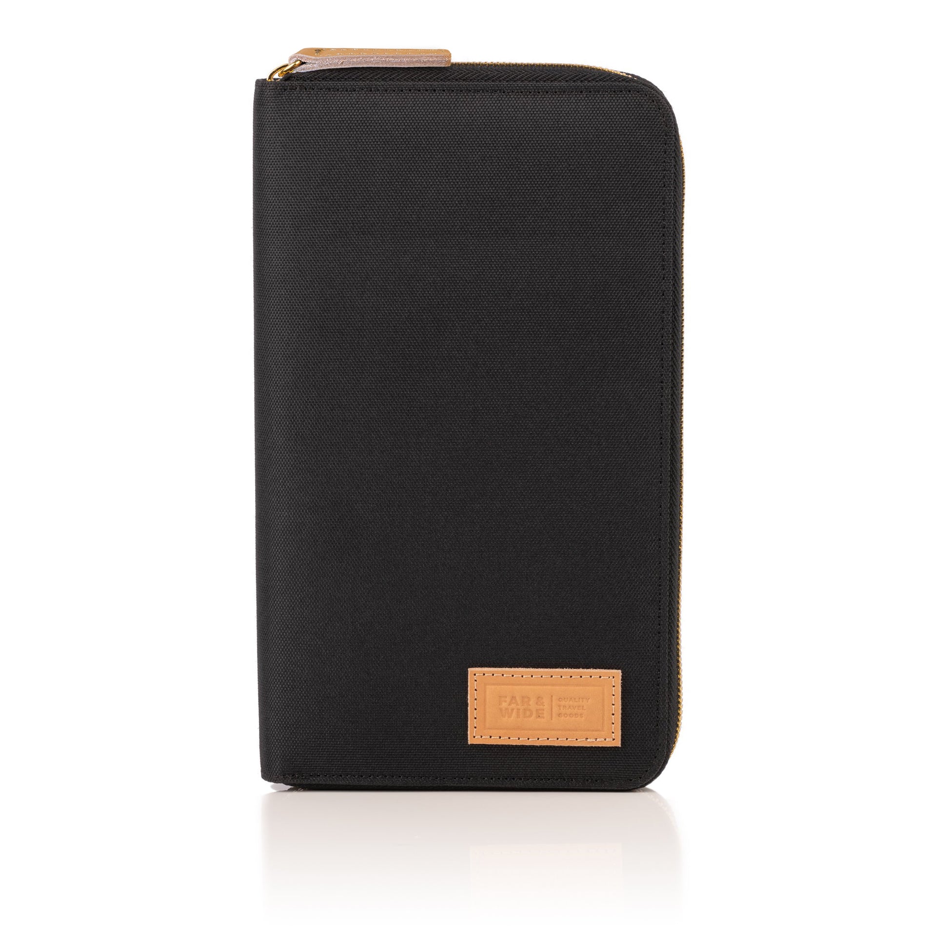 Family Passport Holder - Black - Front View